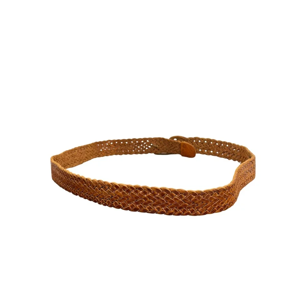 Moroccan Woven Leather Belt Women Brown Western Boho Prairie Hippie Cottage Core